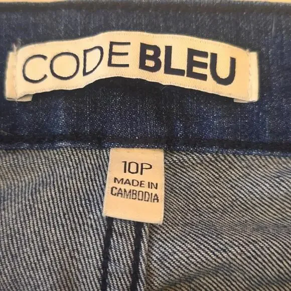 CODE BLEU Women's Denim Capri Pants - Classic Blue - Picture 6 of 11